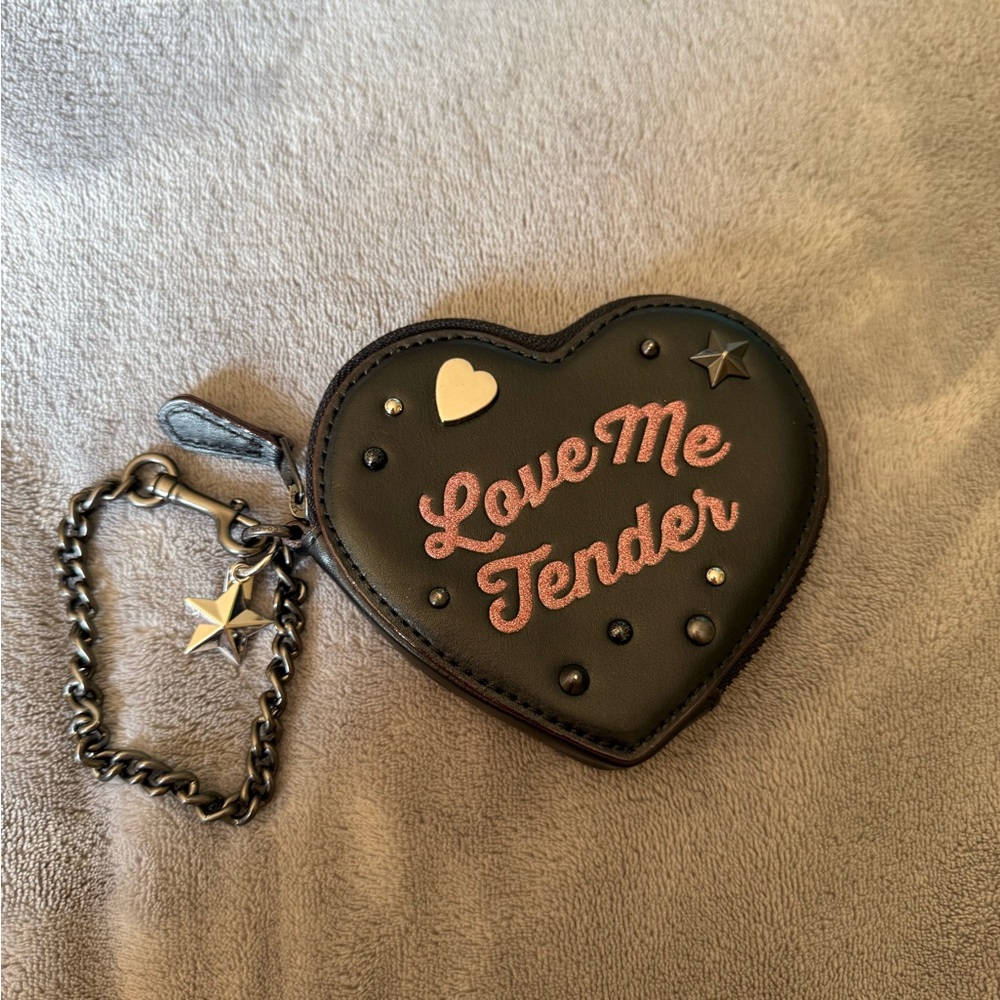 Coach Elvis Heart coin pouch/ wallet